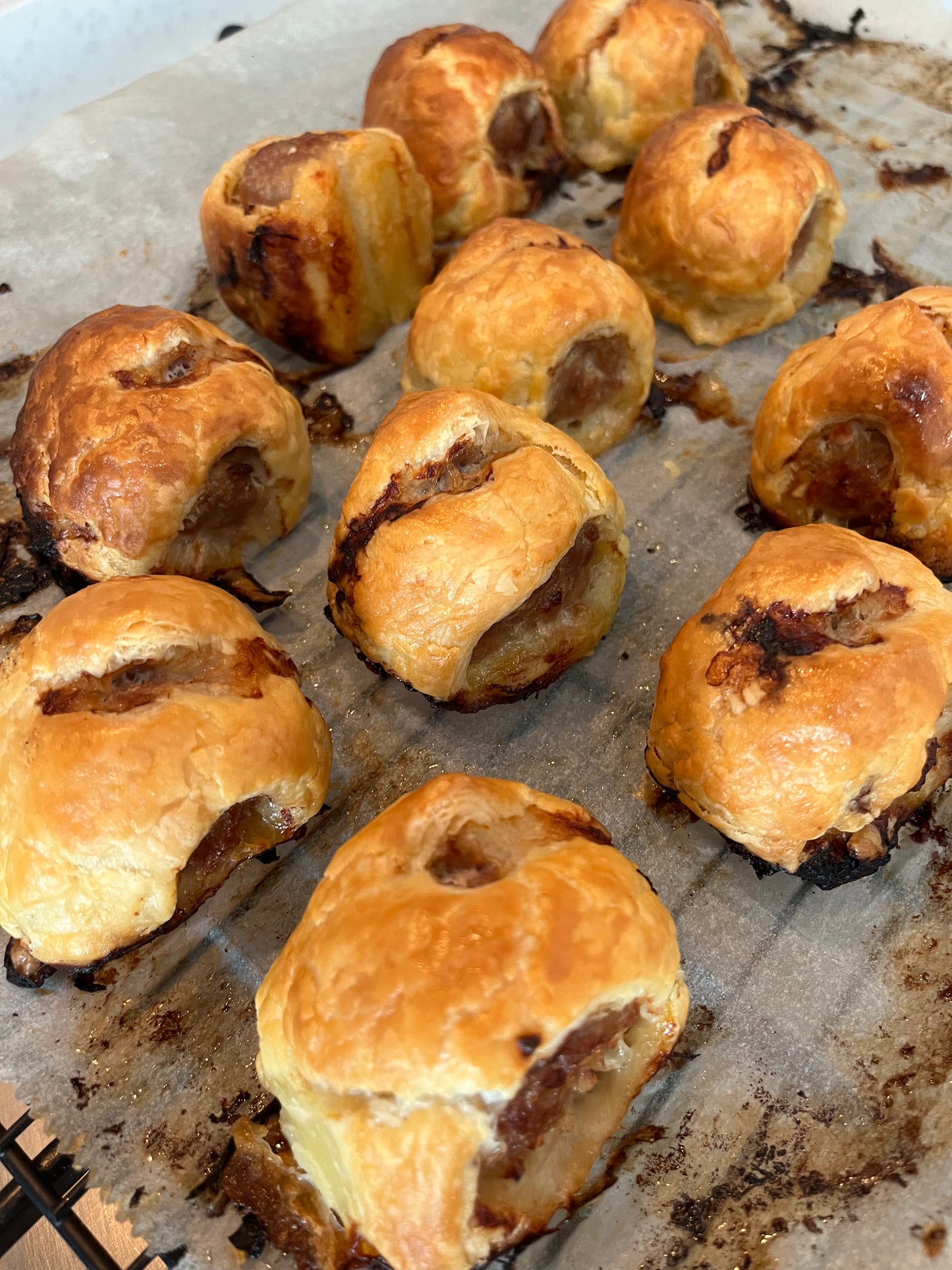 Bite size Pork and fennel sausage roll